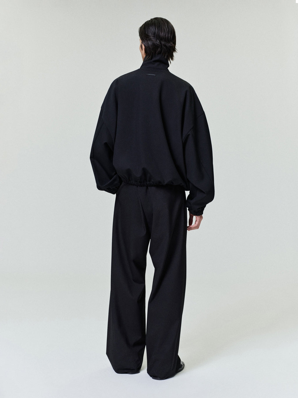 Wool Ripstop Wide Leg Drawstring Pants