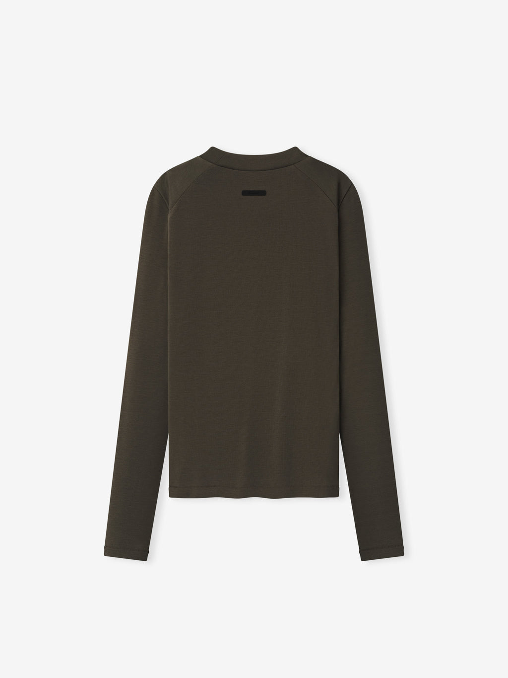 Womens Rib Fitted Long Sleeve Tee