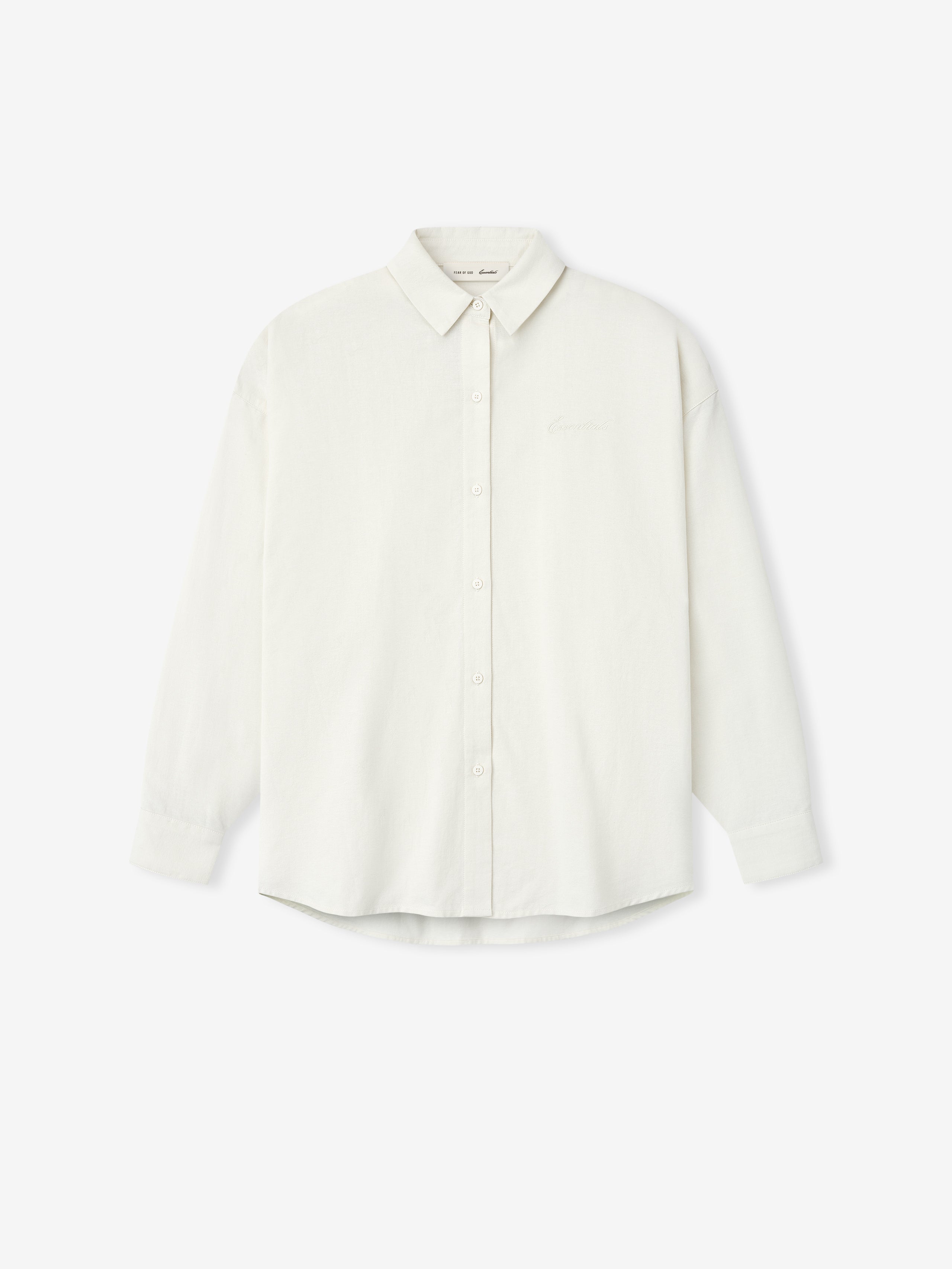 Womens Cotton Oxford Signature Button Up Shirt