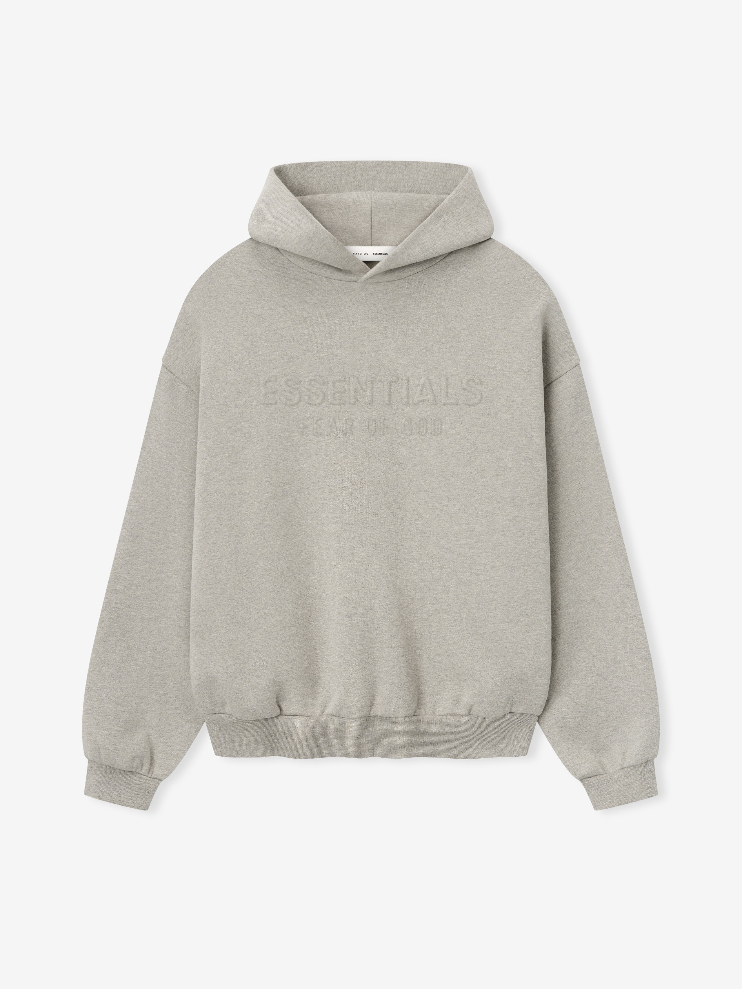 Embossed 90s Fit Fleece Hoodie