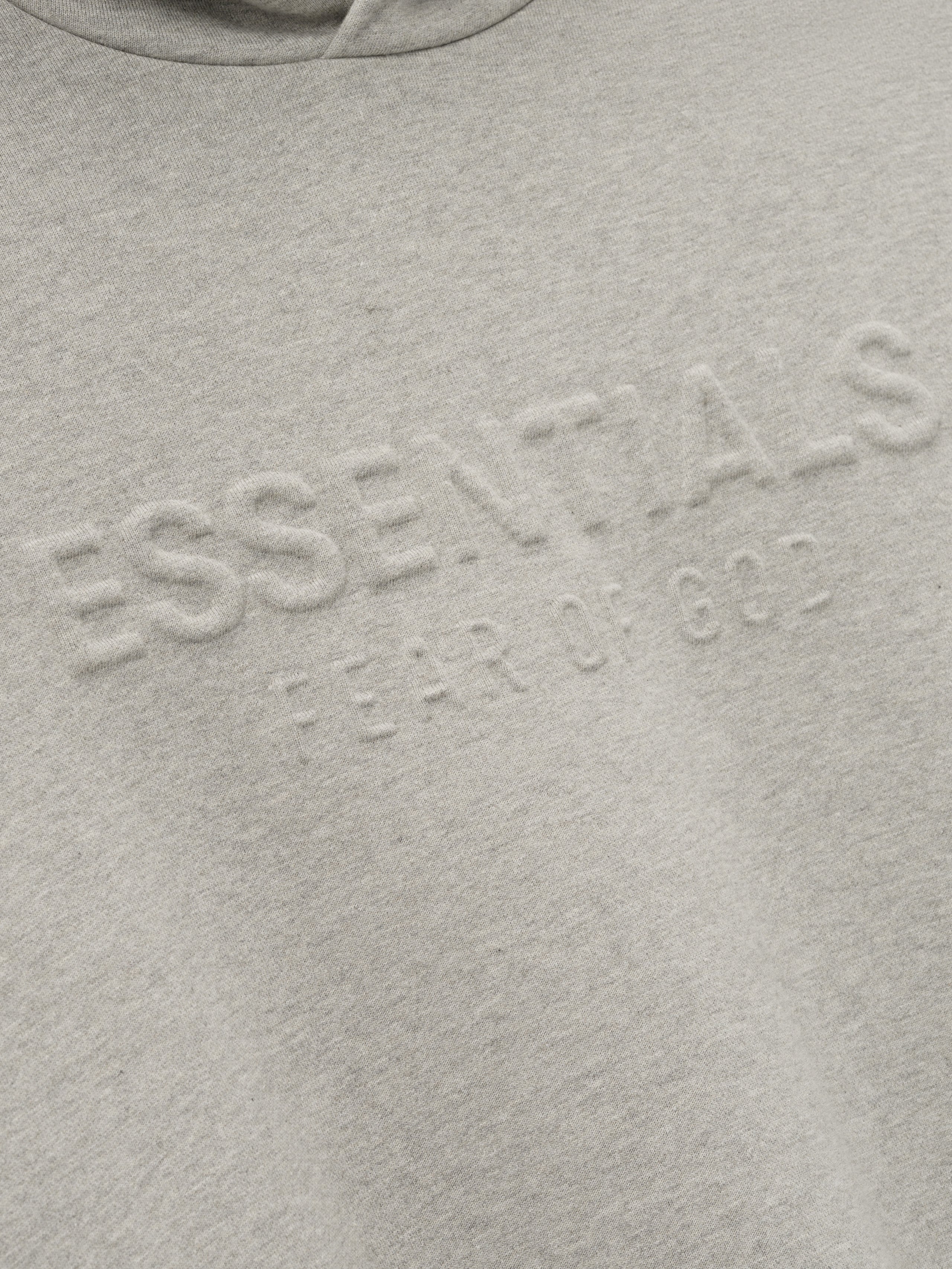 Embossed 90s Fit Fleece Hoodie