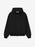 Embossed 90s Fit Fleece Zip-Up Hoodie