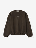 Suede Fleece Signature Modern Crewneck Sweatshirt
