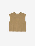 Womens Signature Rib Knit Cropped Top