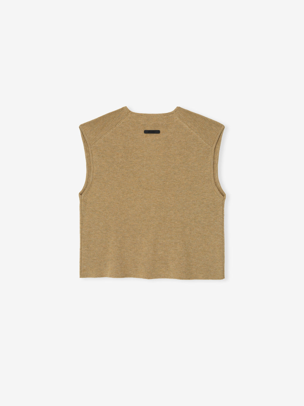 Womens Signature Rib Knit Cropped Top