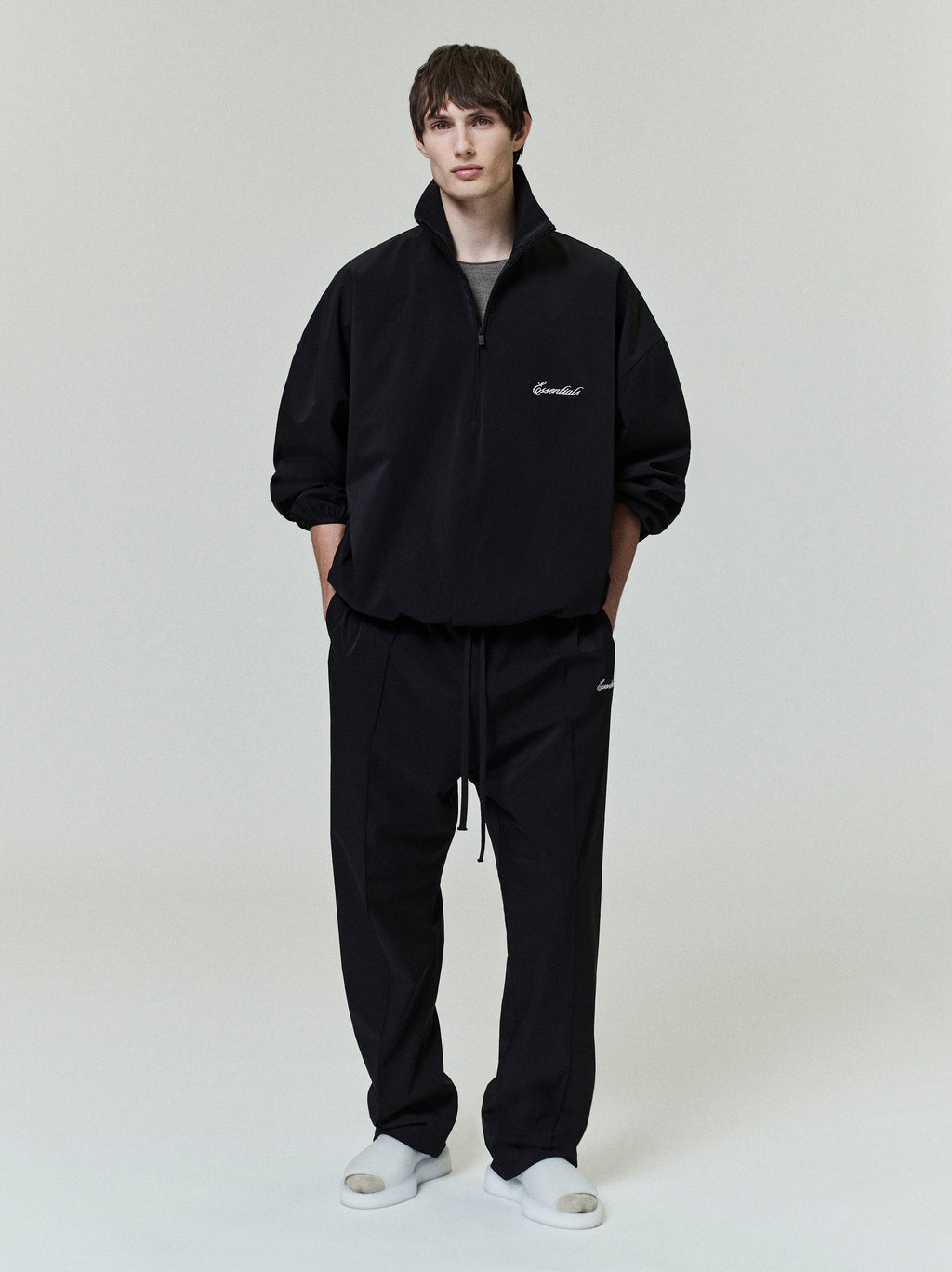Sporty Nylon Half Zip