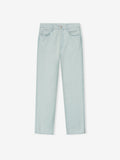 Bleach Washed Denim Straight 5 Pocket