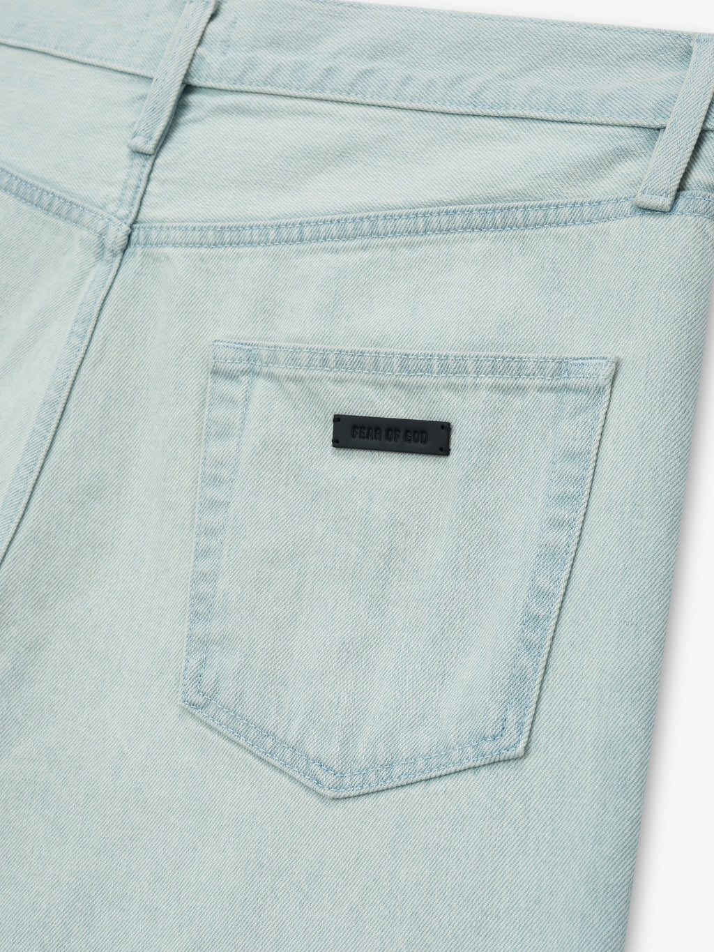 Bleach Washed Denim Straight 5 Pocket