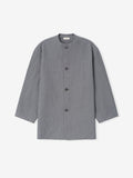 Wool Linen Collarless Sport Jacket