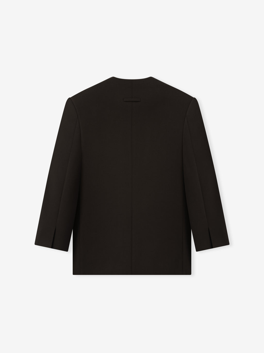 Double Weave Wool Crewneck Jacket