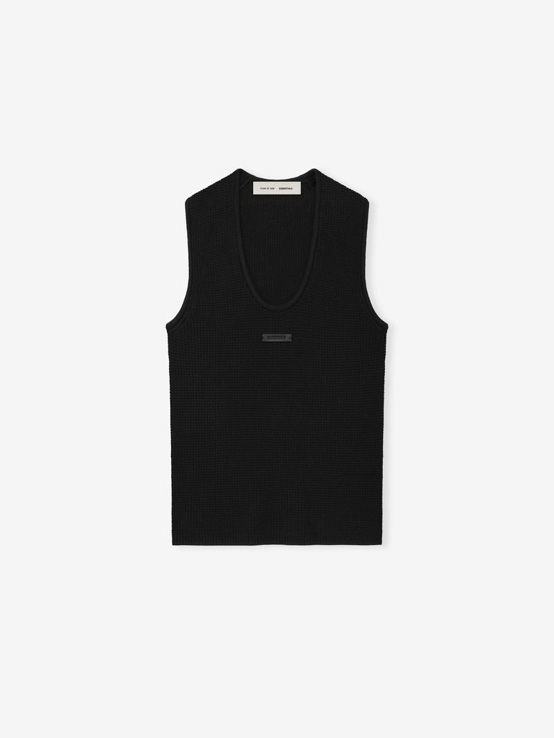Womens Waffle Knit Tank