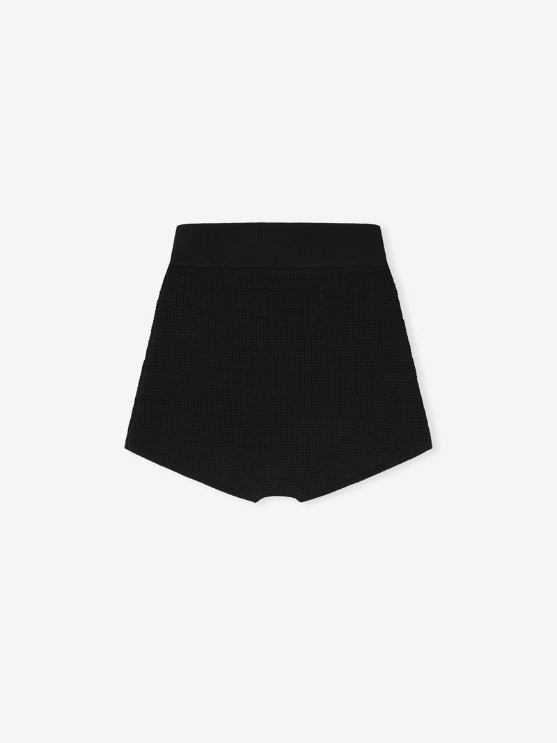 Womens Waffle Knit Boy Short