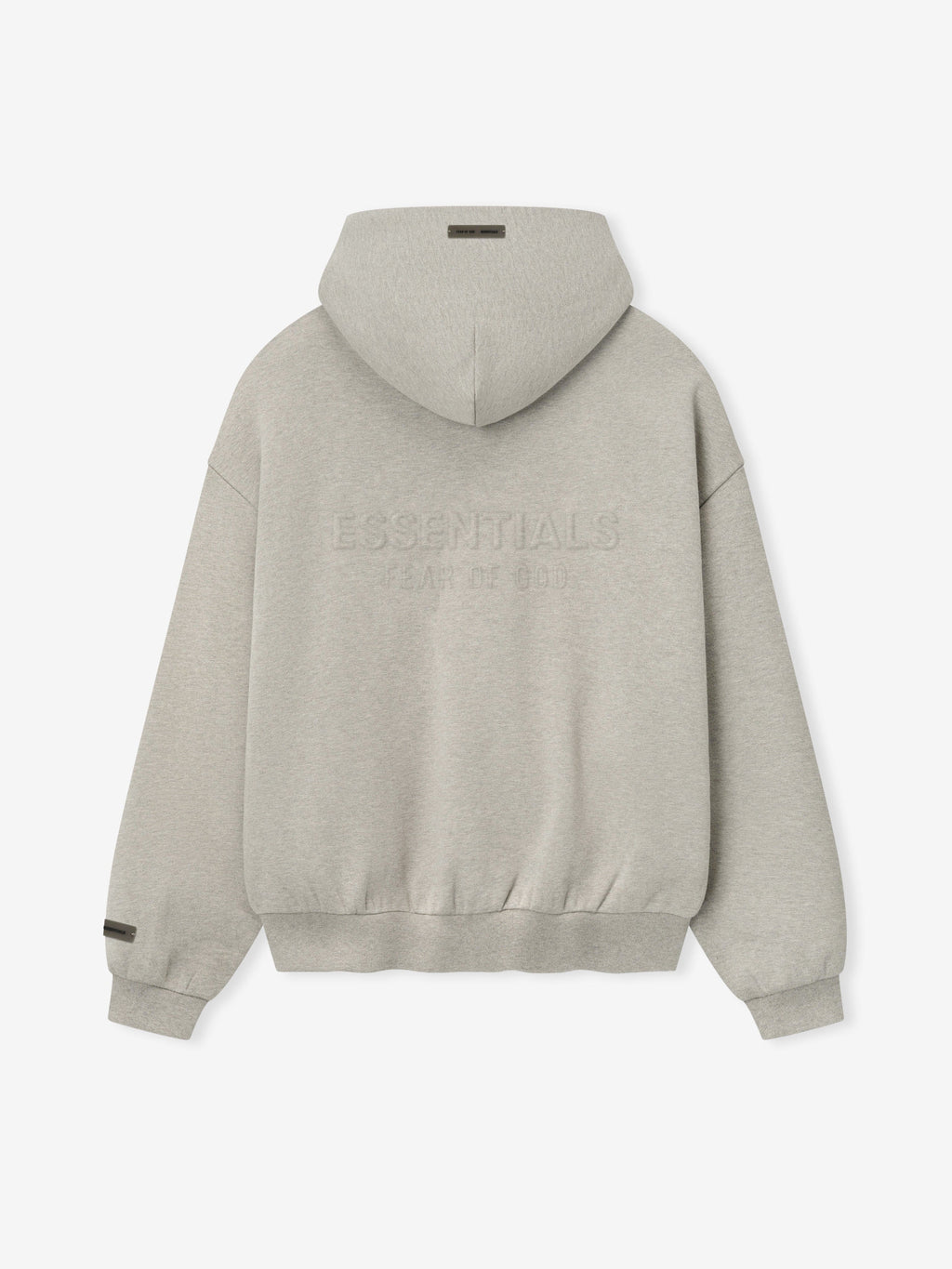 Embossed 90s Fit Fleece Zip-Up Hoodie