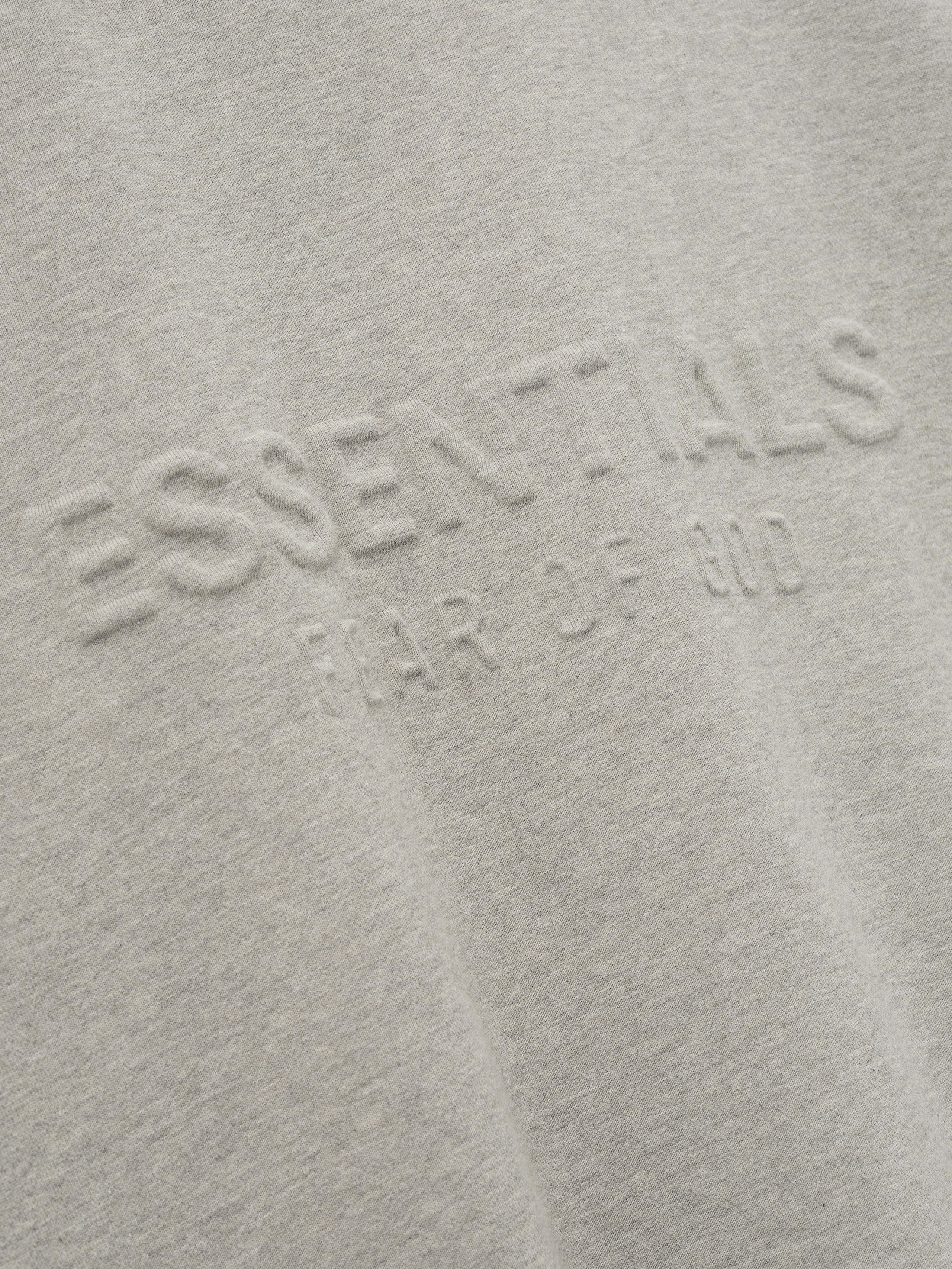 Embossed 90s Fit Fleece Zip-Up Hoodie