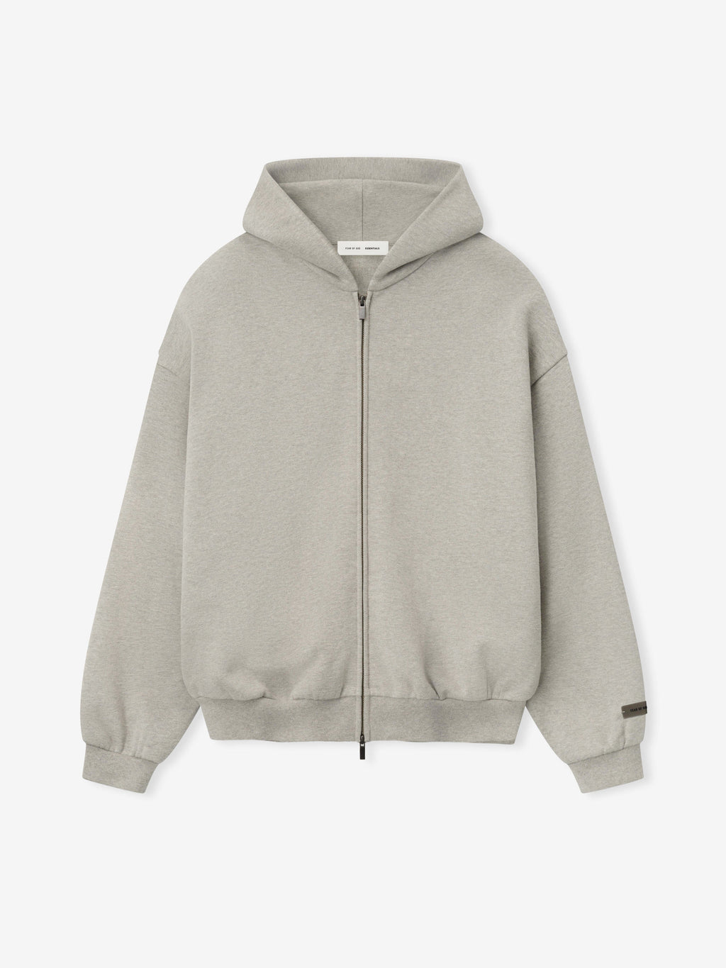 Embossed 90s Fit Fleece Zip-Up Hoodie
