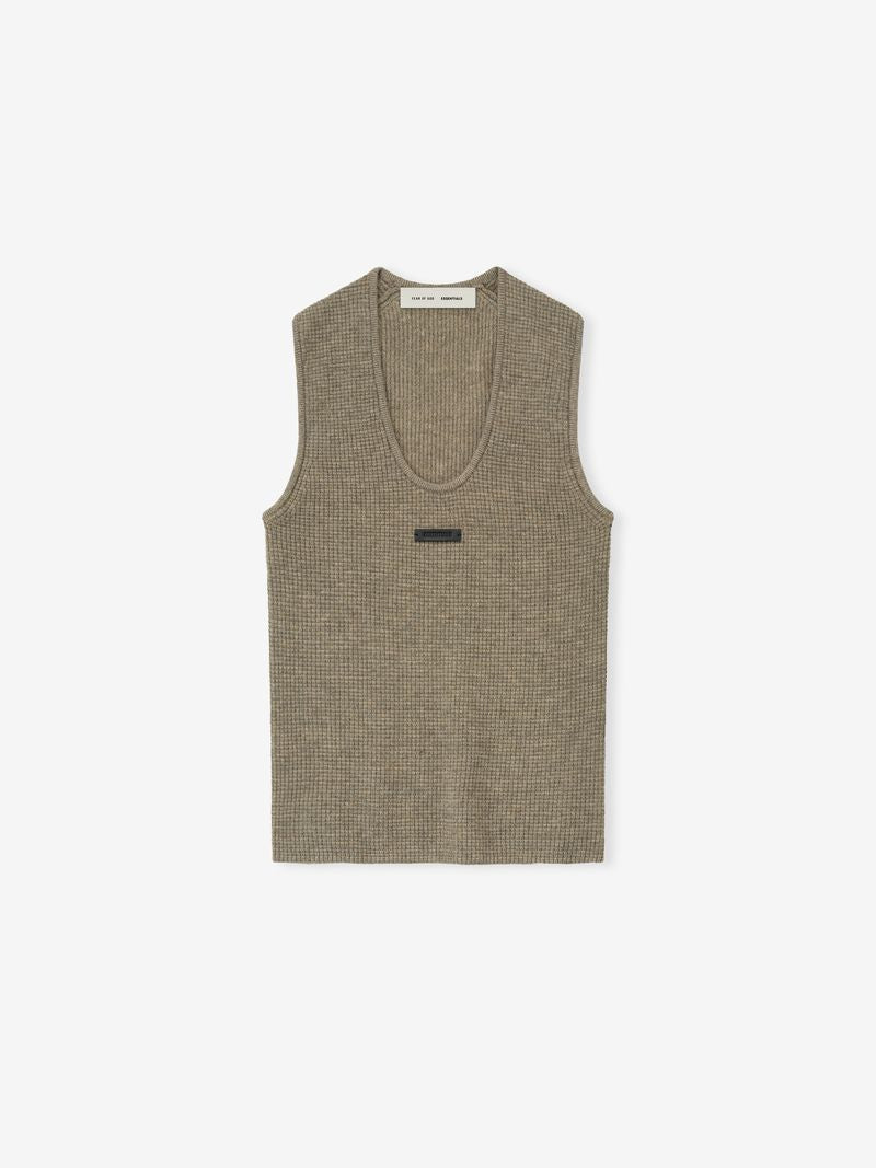 Womens Waffle Knit Tank