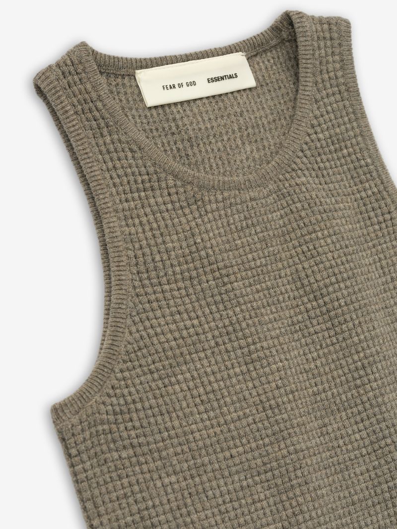 Womens Waffle Knit Sport Tank